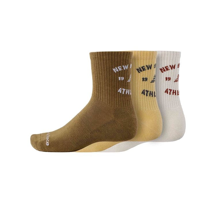 Image of Унисекс Чорапи NEW BALANCE SOCKS GRAPHICS QTR CREW SOCKS 3 PACK