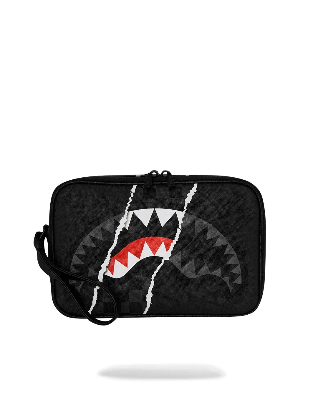 Image of Унисекс Тоалетна чанта SPRAYGROUND CENTER RIP REVEALING GRAY CHECK TOILETRY BRICK