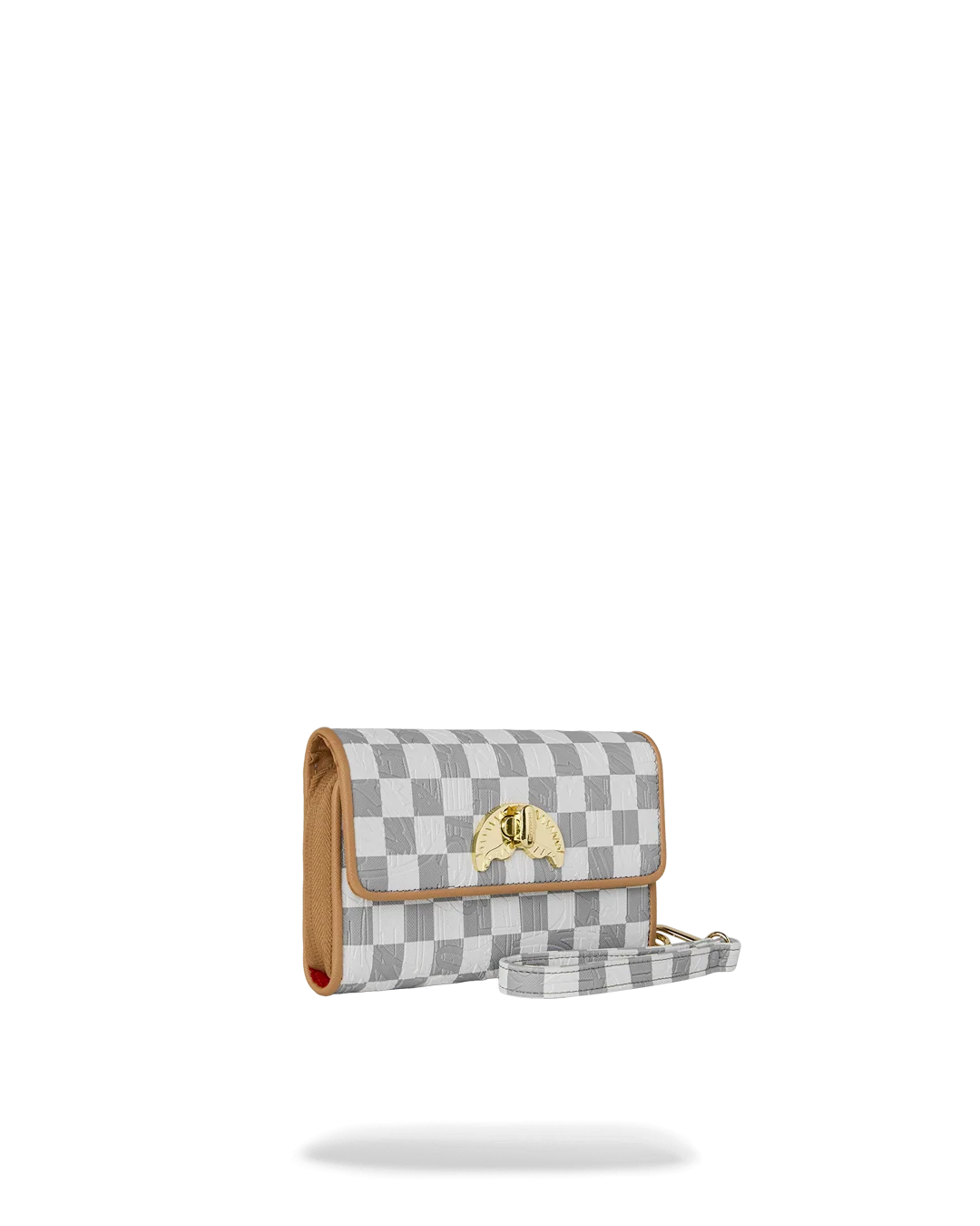 Image of Унисекс Портмоне SPRAYGROUND EMBOSSED CREAM CHECK CLUTCH