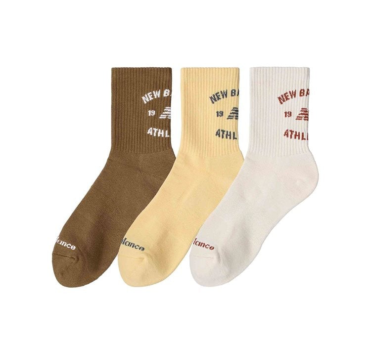 Image of Унисекс Чорапи NEW BALANCE SOCKS GRAPHICS QTR CREW SOCKS 3 PACK