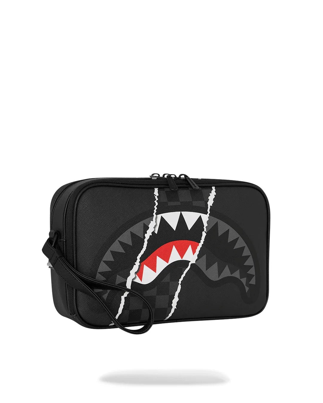 Image of Унисекс Тоалетна чанта SPRAYGROUND CENTER RIP REVEALING GRAY CHECK TOILETRY BRICK