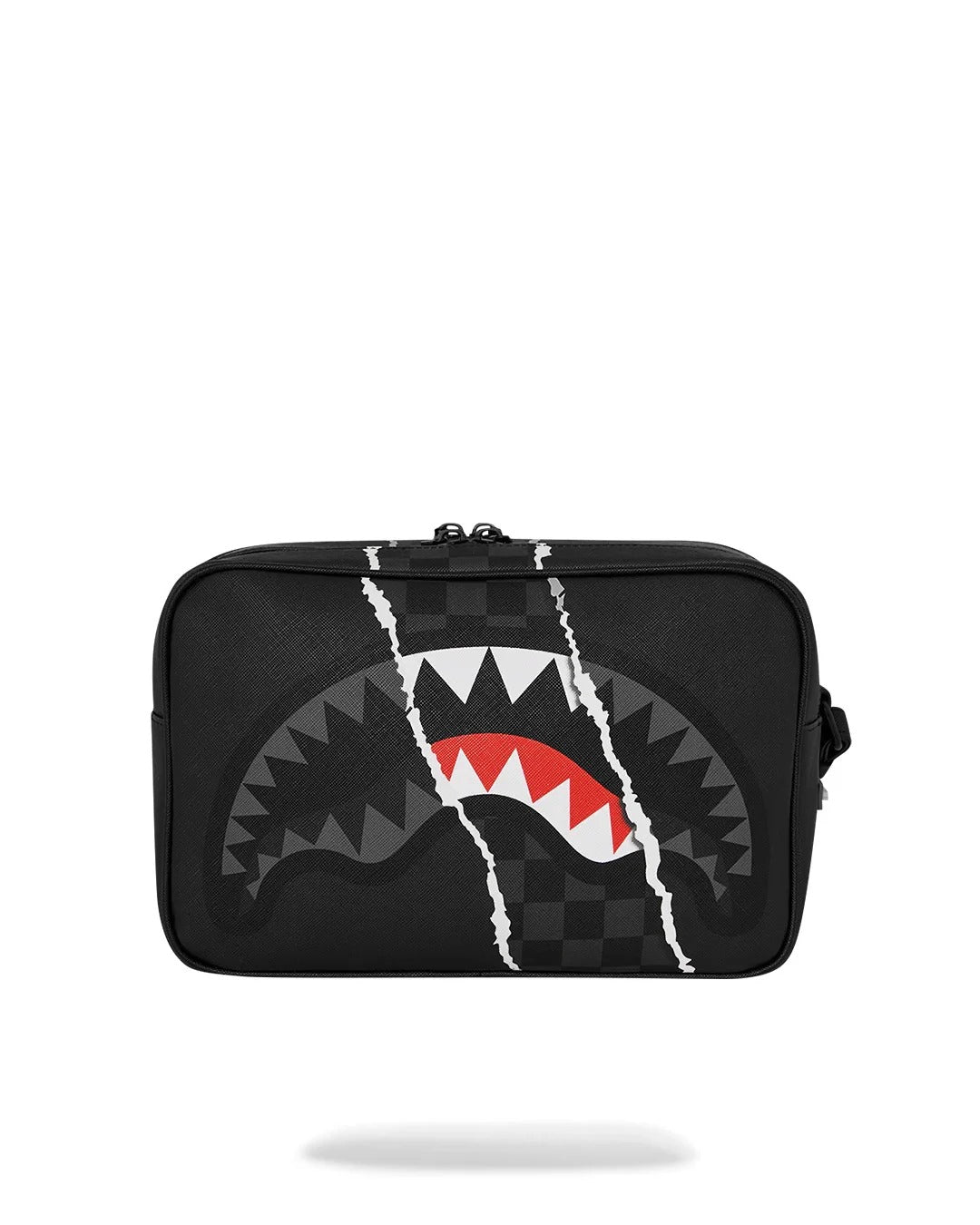 Image of Унисекс Тоалетна чанта SPRAYGROUND CENTER RIP REVEALING GRAY CHECK TOILETRY BRICK