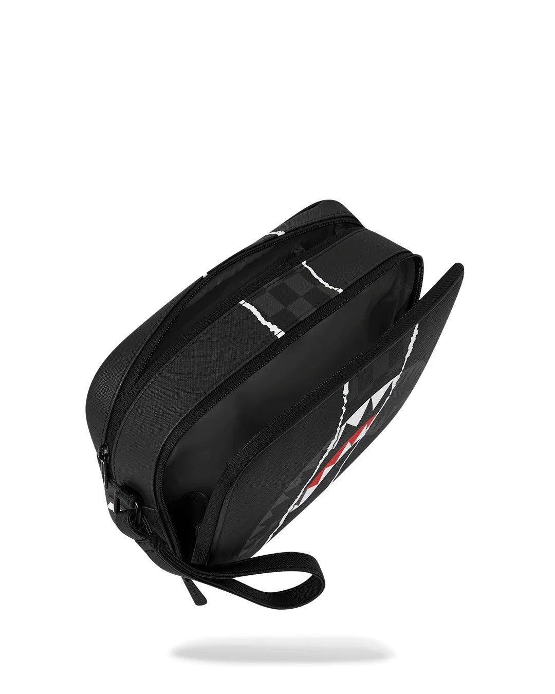 Image of Унисекс Тоалетна чанта SPRAYGROUND CENTER RIP REVEALING GRAY CHECK TOILETRY BRICK