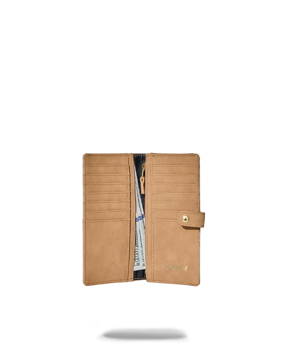Image of Унисекс Портмоне SPRAYGROUND 2 TONE GOLD TRINITY SINGLE FOLD WALLET