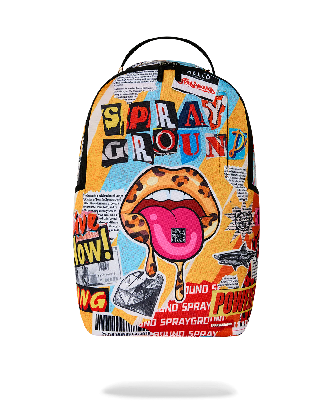 Image of Унисекс Раница SPRAYGROUND LIPS MAGAZINE COLLAGE BACKPACK