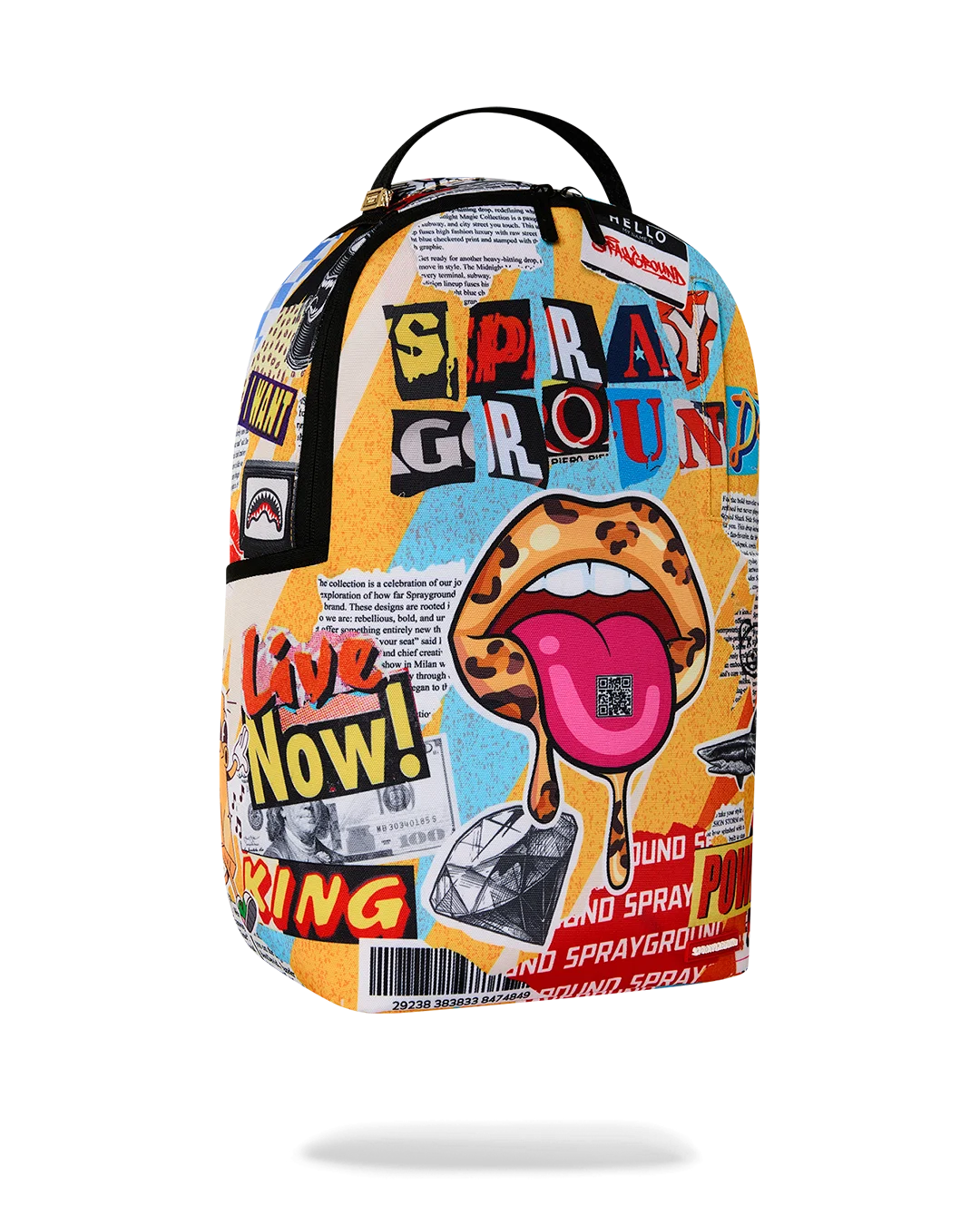 Image of Унисекс Раница SPRAYGROUND LIPS MAGAZINE COLLAGE BACKPACK