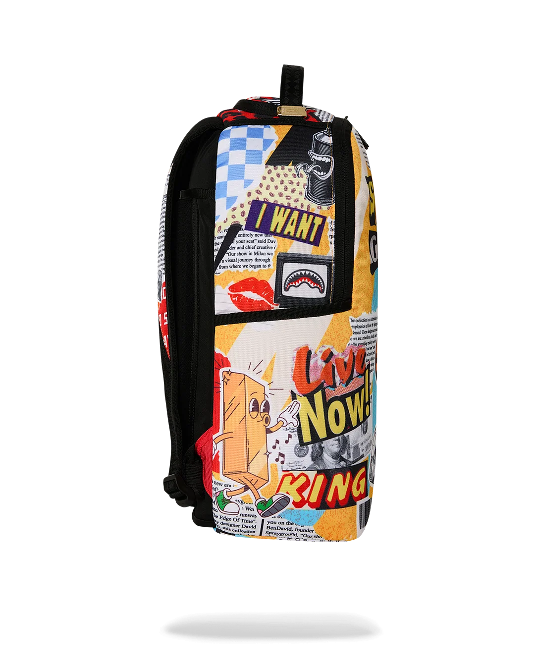 Image of Унисекс Раница SPRAYGROUND LIPS MAGAZINE COLLAGE BACKPACK