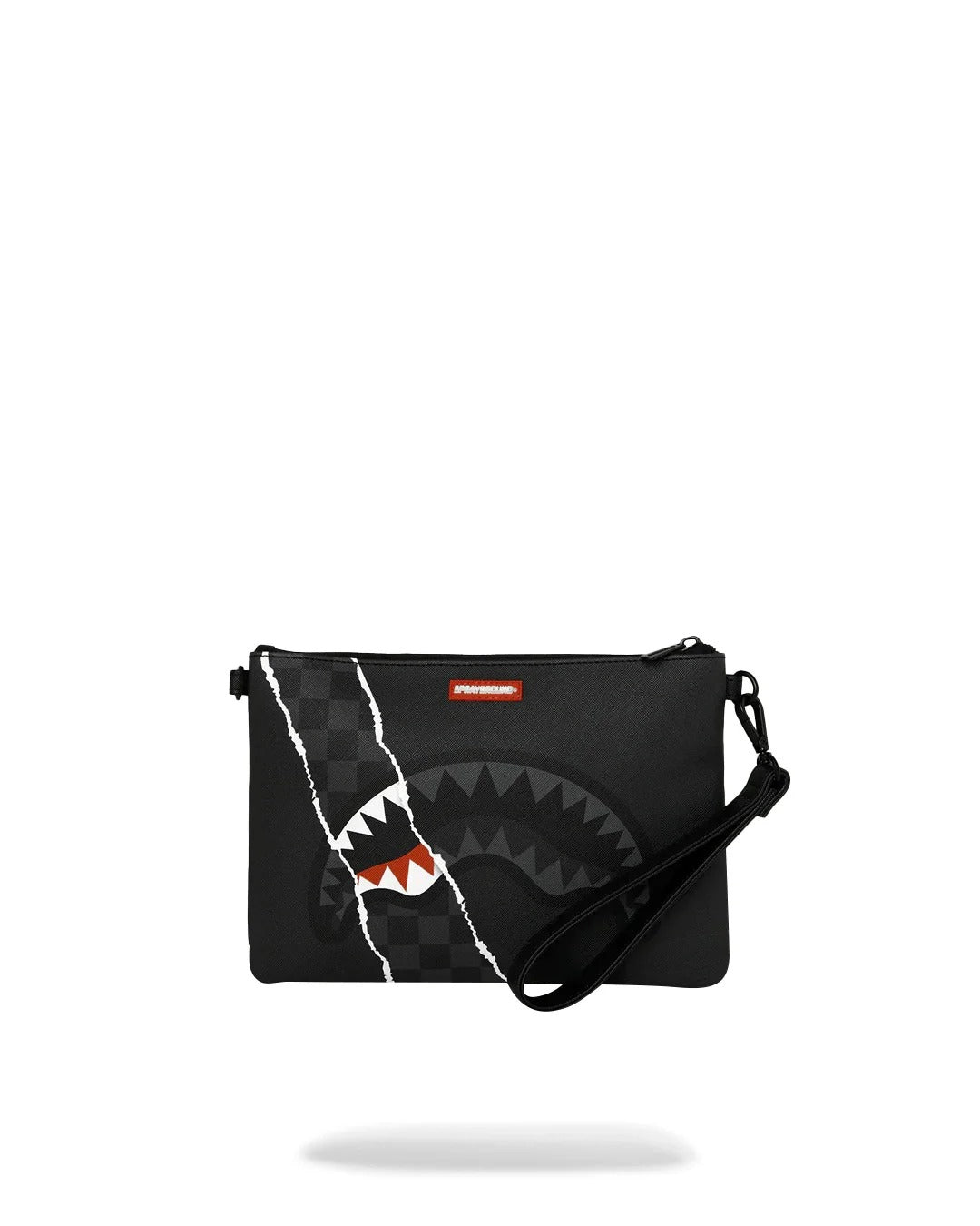 Image of Унисекс Пушет SPRAYGROUND CENTER RIP REVEALING GRAY CHECK CROSSOVER CLUTCH