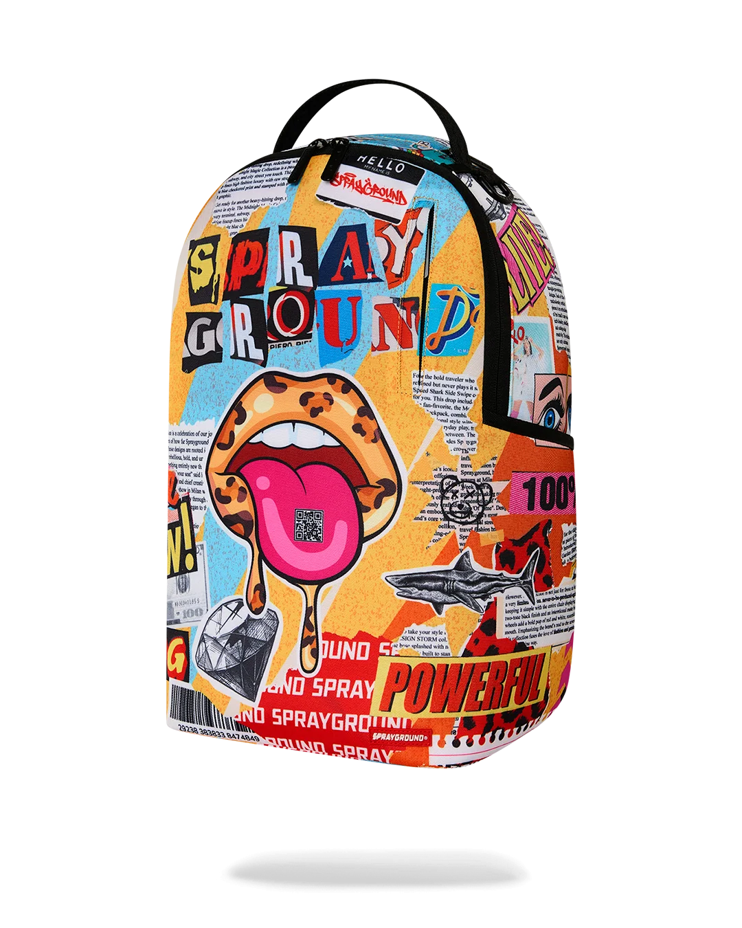 Image of Унисекс Раница SPRAYGROUND LIPS MAGAZINE COLLAGE BACKPACK