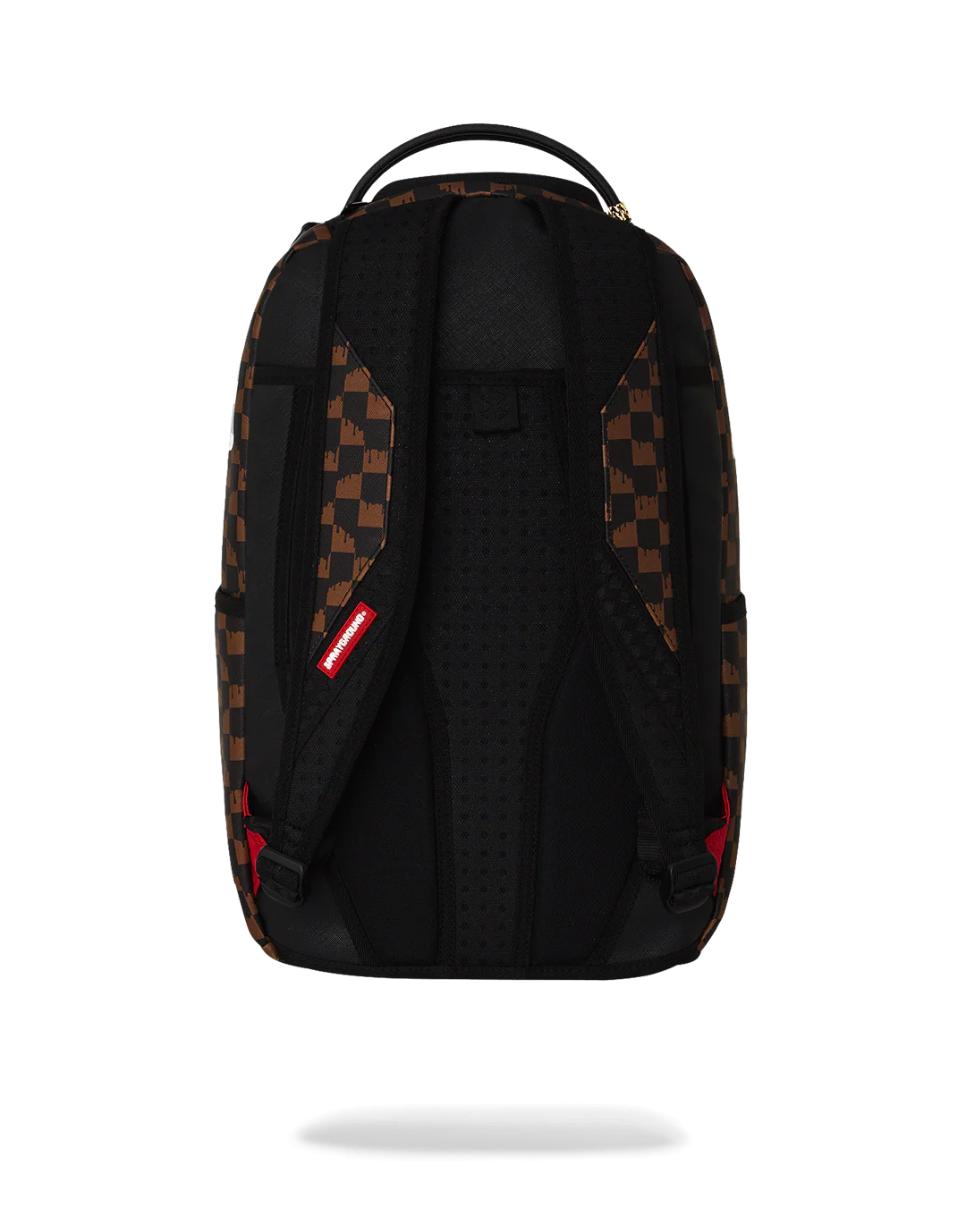 Image of Унисекс Раница SPRAYGROUND BROWN AND CREAM DRIP CHECK SHARK BACKPACK