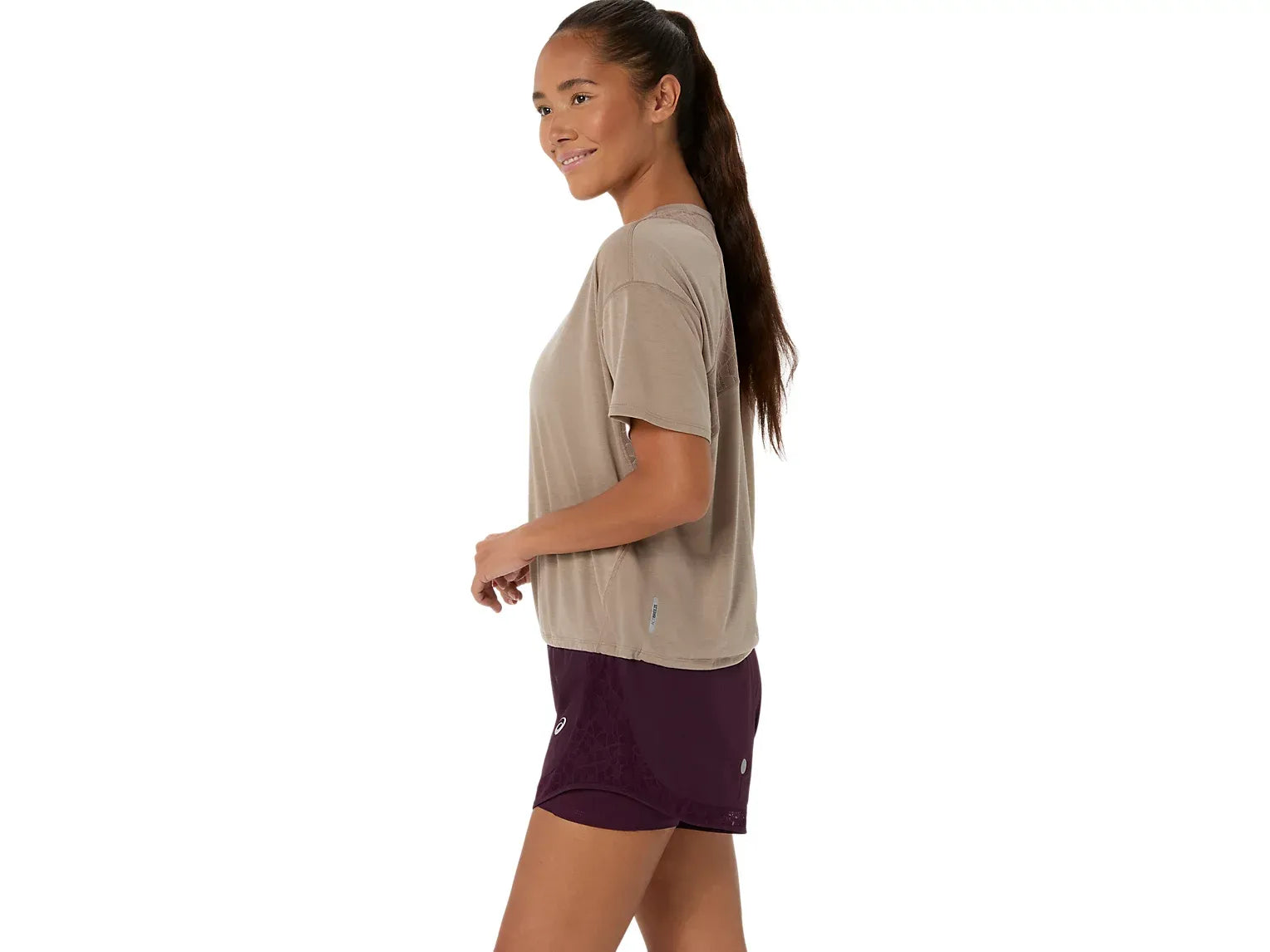 Image of Дамска Тениска ASICS NAGINO RUN SS TOP GREIGE