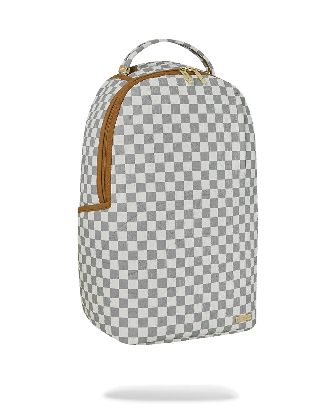 Image of Унисекс Раница SPRAYGROUND GRAFF EMBOSSED CREAM CHECK DLXSV BACKPACK