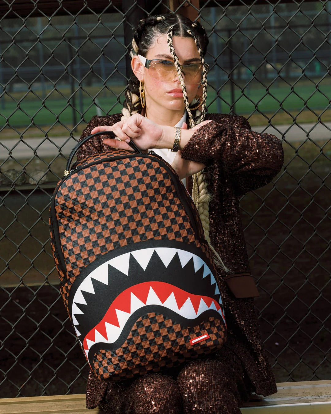 Image of Унисекс Раница SPRAYGROUND SHARKS IN PARIS PYRAMID BACKPACK