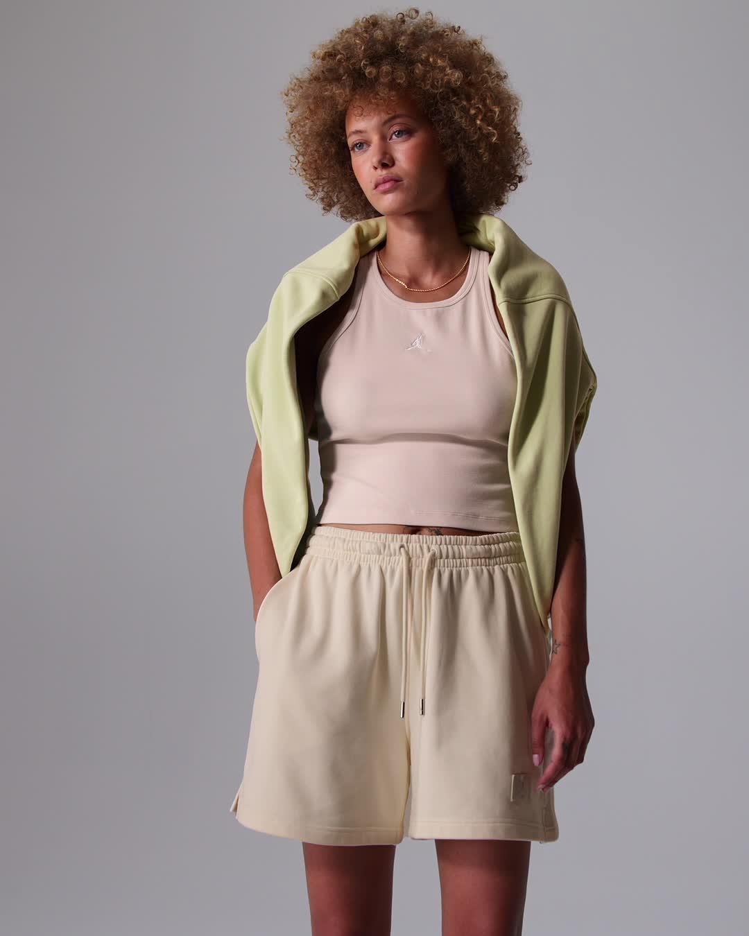 Image of Дамски Къс панталон NIKE W J FLT FLC FT NOV SHORT IF1154-110- Ballistic sport, Балистик