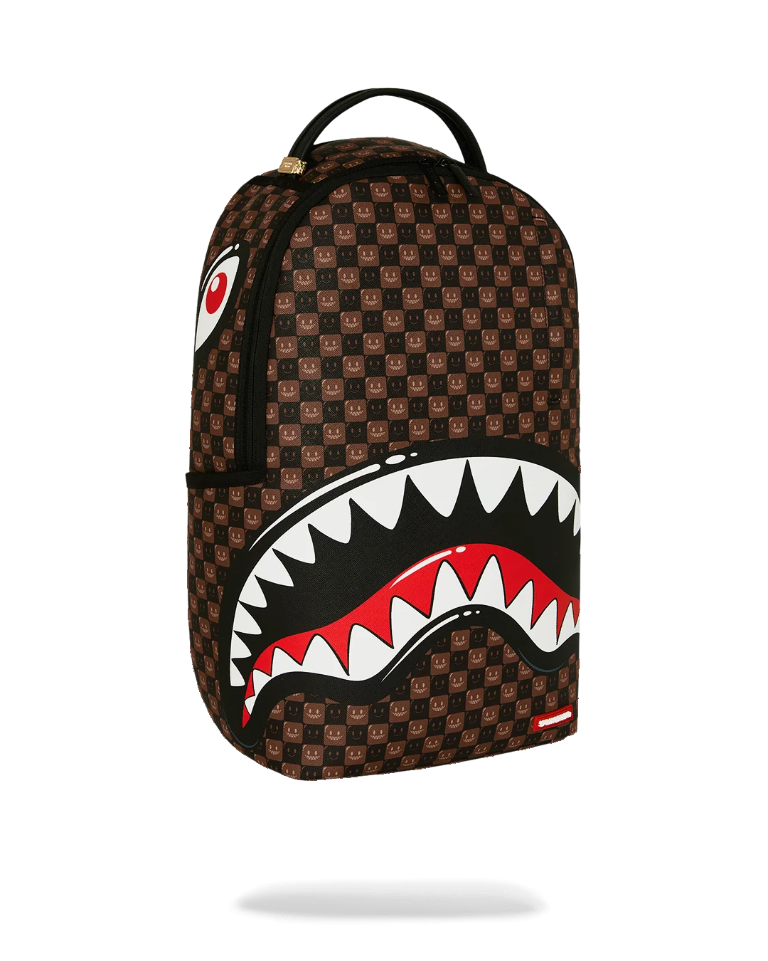 Image of Унисекс Раница SPRAYGROUND SHARKS IN PARIS WTF BUBBLE BROWN CHECK BACKPACK