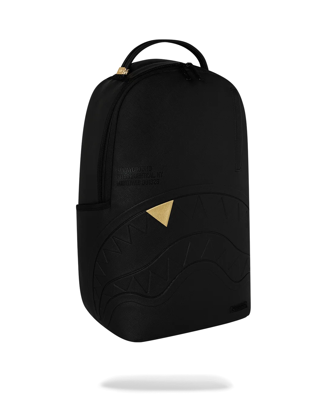 Image of Унисекс Раница SPRAYGROUND BLACKED OUT EMBOSSED GOLD TOOTH BACKPACK