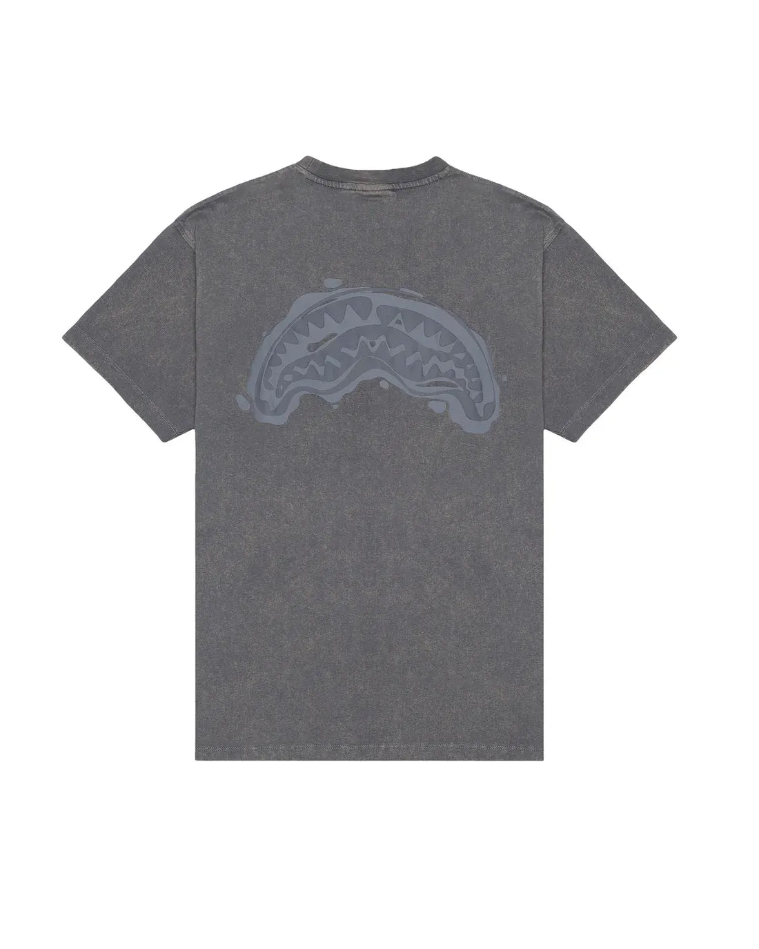 Image of Мъжка Тениска SPRAYGROUND STONE WASHED MELTED SHARK REG T-SHIRT GREY