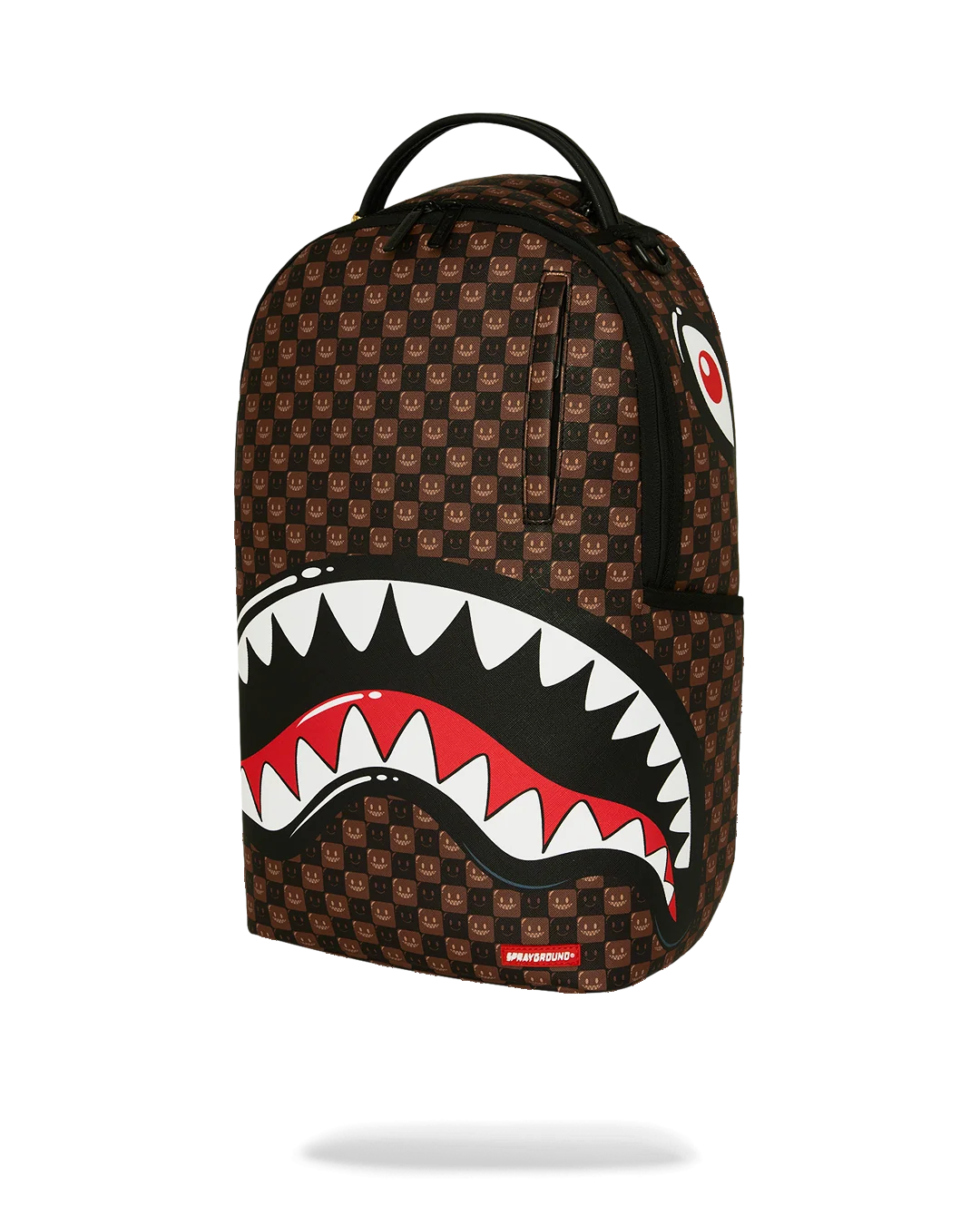 Image of Унисекс Раница SPRAYGROUND SHARKS IN PARIS WTF BUBBLE BROWN CHECK BACKPACK