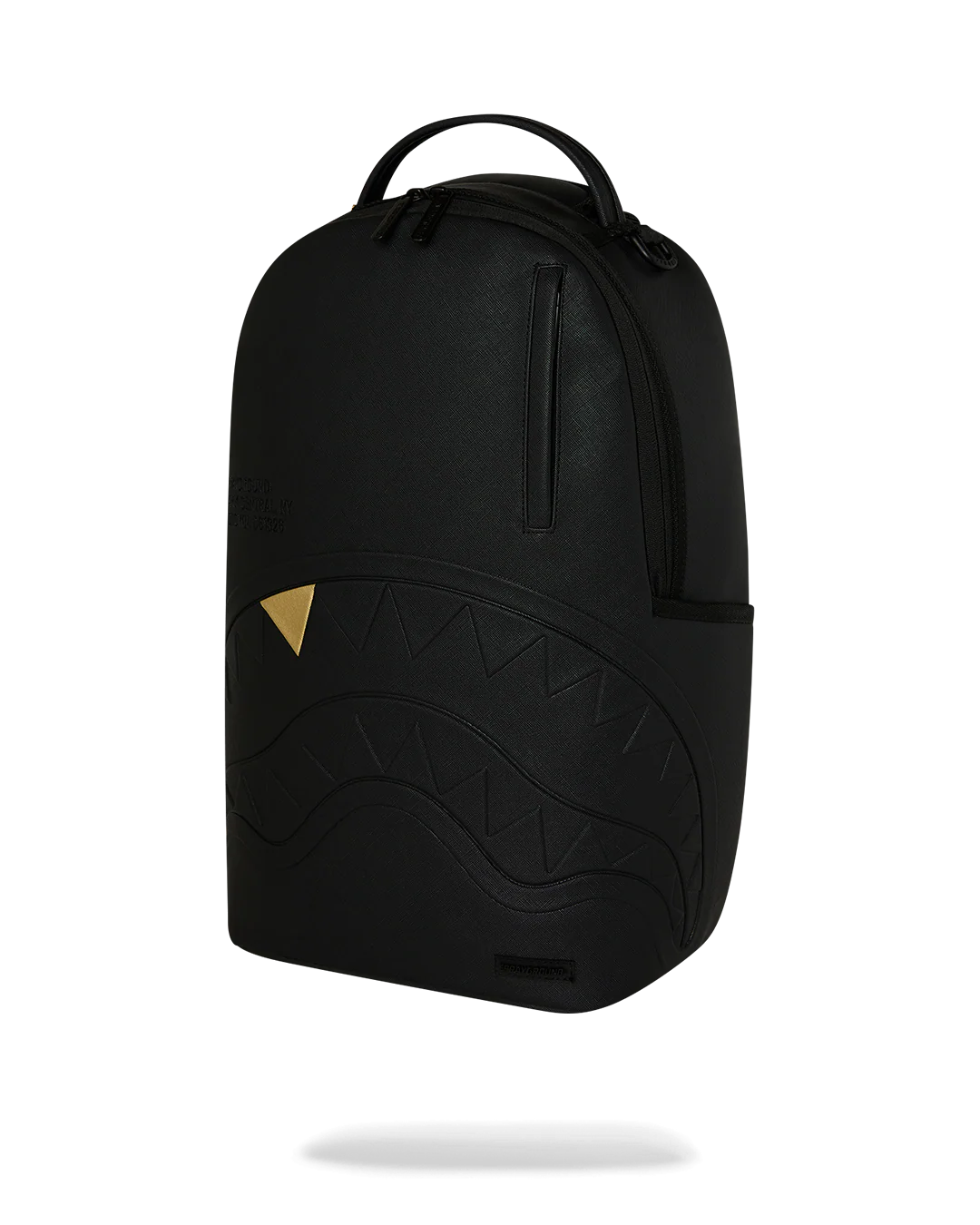 Image of Унисекс Раница SPRAYGROUND BLACKED OUT EMBOSSED GOLD TOOTH BACKPACK