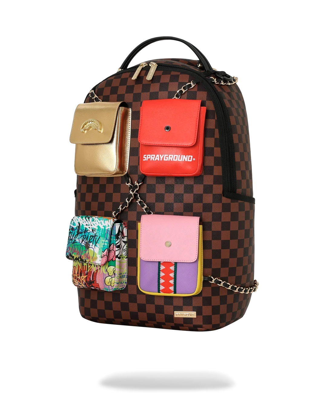 Image of Унисекс Раница SPRAYGROUND HANGING POCKETS MIX UP BACKPACK