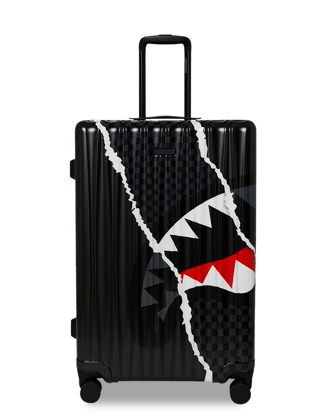 Image of Унисекс Куфар SPRAYGROUND CENTER RIP REVEALING GRAY CHECK FULL-SIZE LUGGAGE