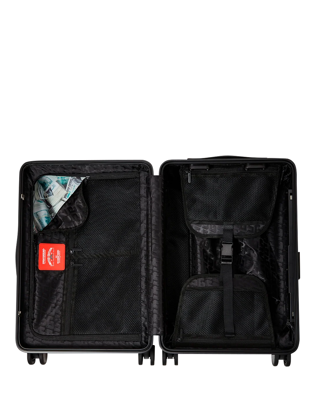 Image of Унисекс Куфар SPRAYGROUND GUNMETAL ROLLER CARRY-ON LUGGAGE