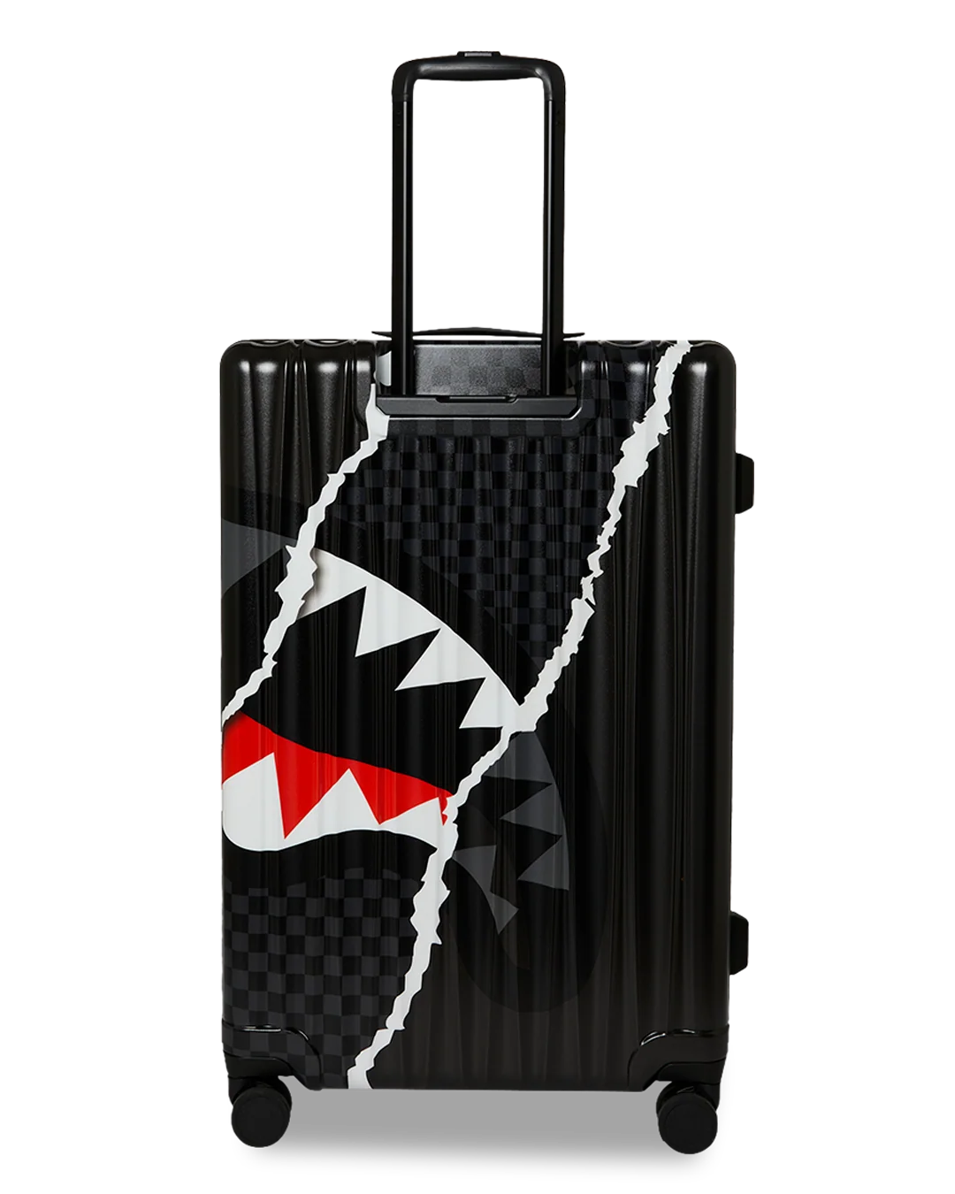 Image of Унисекс Куфар SPRAYGROUND CENTER RIP REVEALING GRAY CHECK FULL-SIZE LUGGAGE