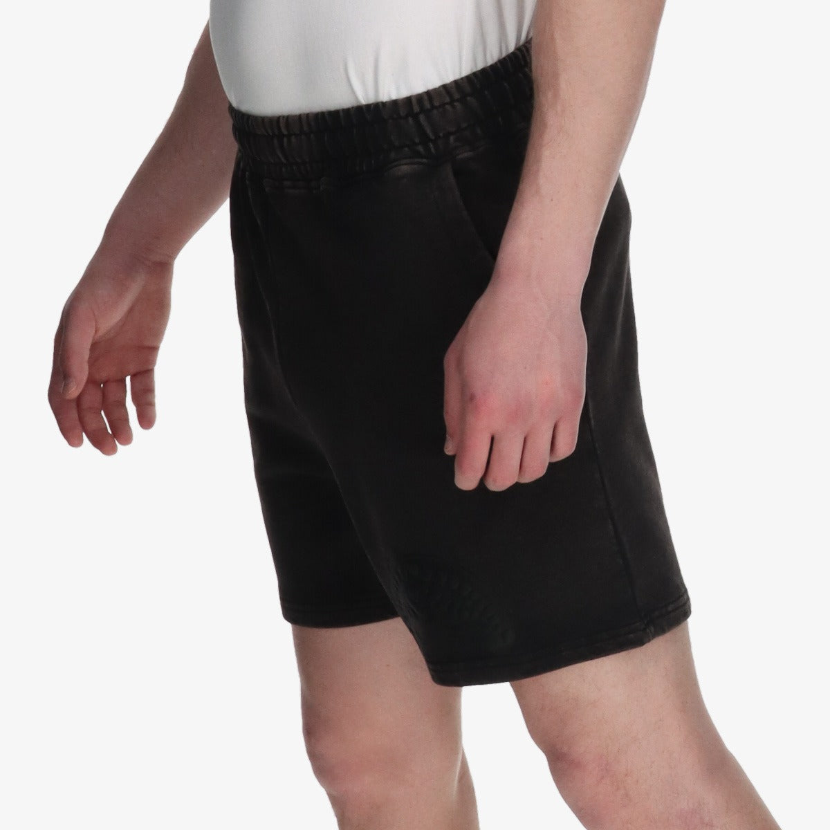 Image of Мъжки Къс панталон SPRAYGROUND STONE WASHED MELTED SHARK SHORTS BLK
