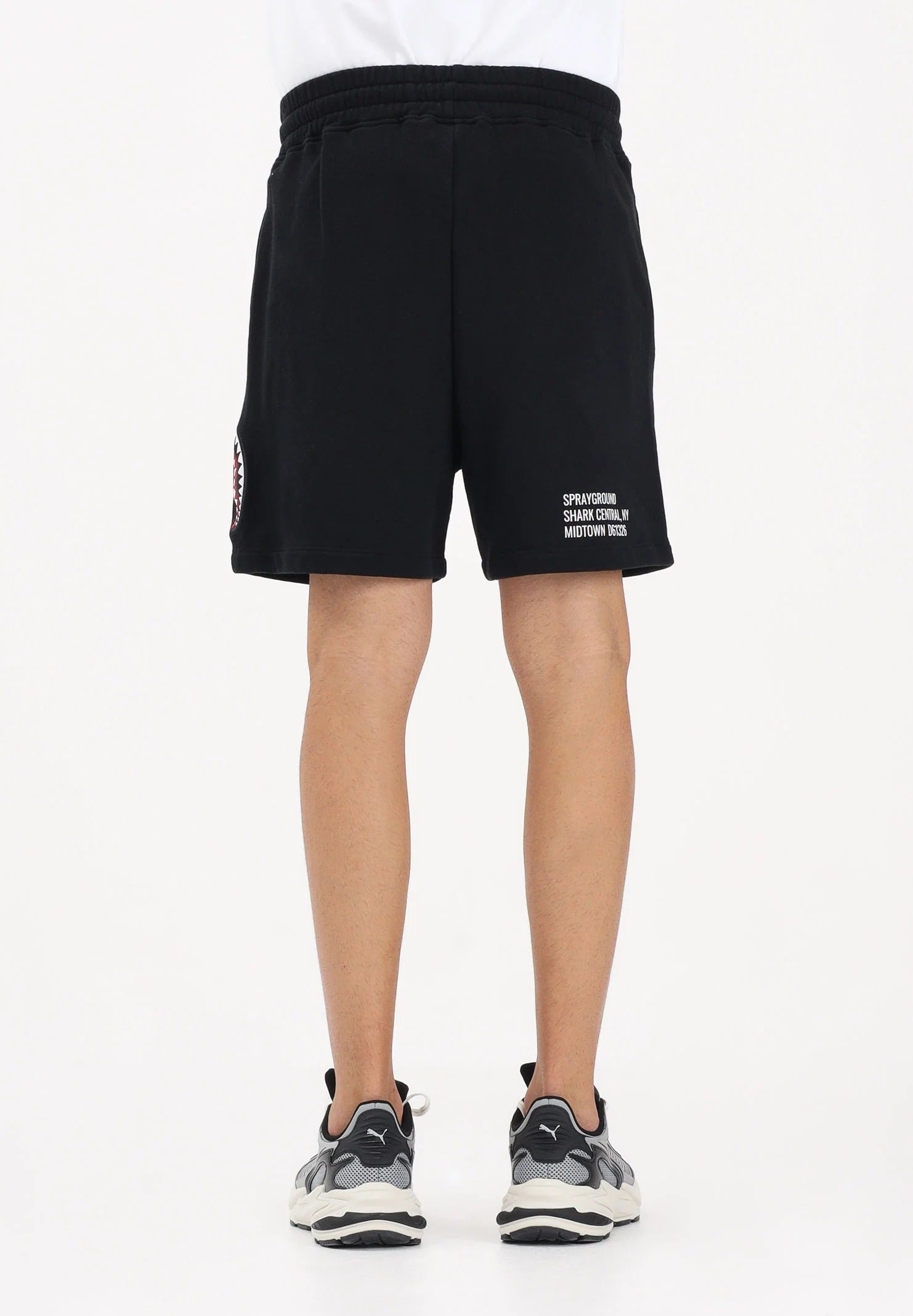 Image of Мъжки Къс панталон SPRAYGROUND SHARK CENTRAL SHORTS BLACK