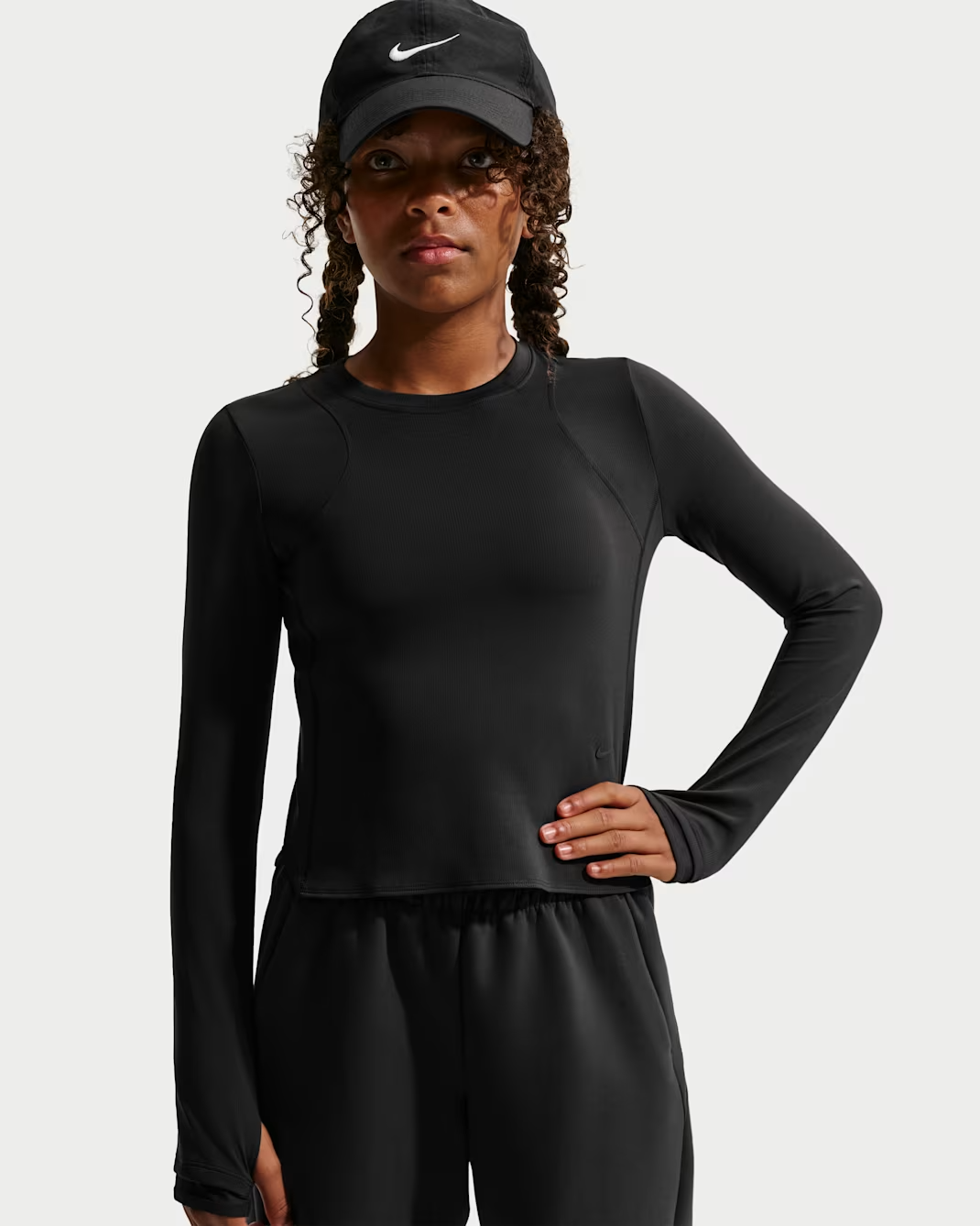 Image of Детска Блуза NIKE G NK MAVN DF RIBBED LS TOP