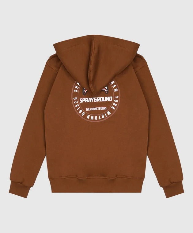 Image of Детски Суитчър SPRAYGROUND BASIC REGULAR HOODIE BROWN