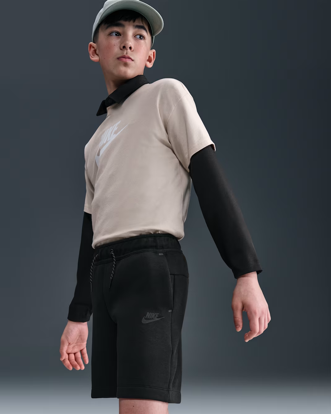 Image of Детски Къс панталон NIKE B NSW TCH FLC SHORT - PD