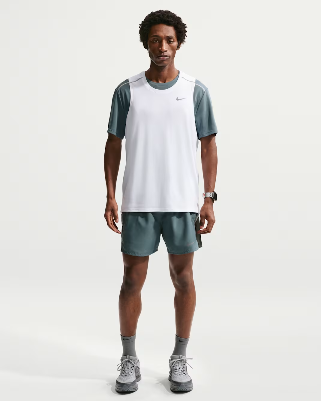 Image of Мъжки Къс панталон NIKE M NK DF MILER 5IN 2IN1 SHORT IF2044-382- Ballistic sport, Балистик