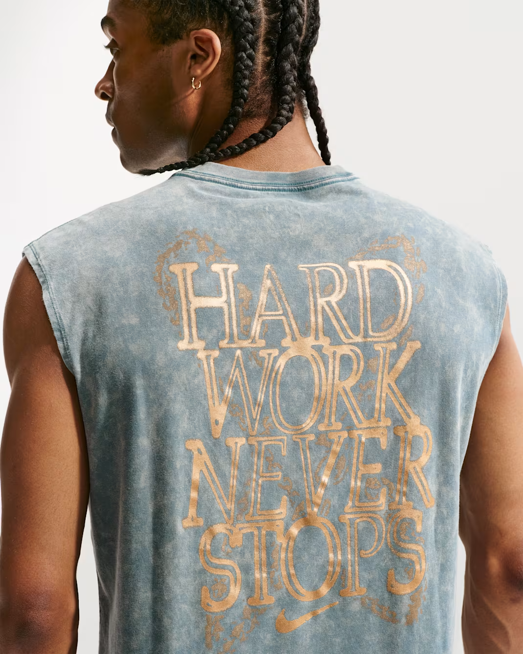 Image of Мъжка Тениска NIKE M NK TEE LSE SL TRAIN HRD WRK