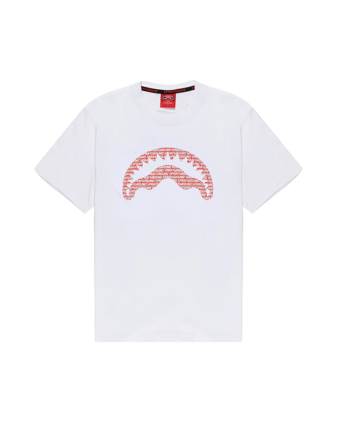 Image of Мъжка Тениска SPRAYGROUND LOGO MOUTH CORE REG T-SHIRT WHT