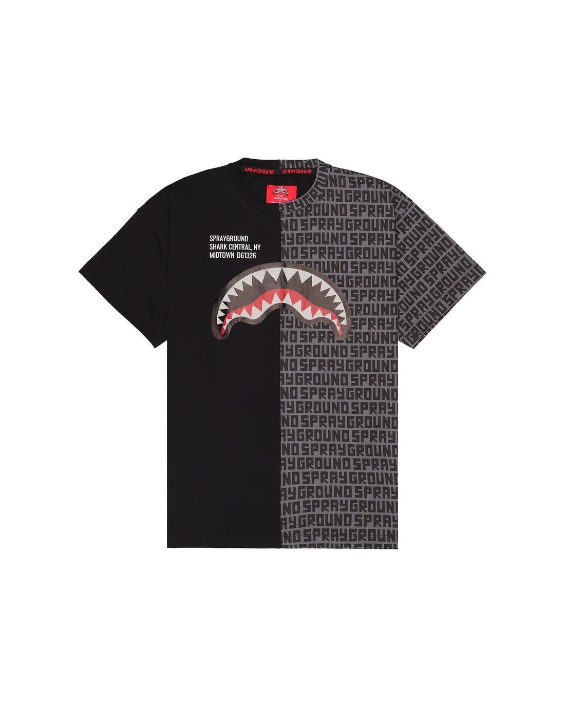Image of Мъжка Тениска SPRAYGROUND SHARK CENTRAL SPLIT INFINITY NEW REGULAR T-SHIRT