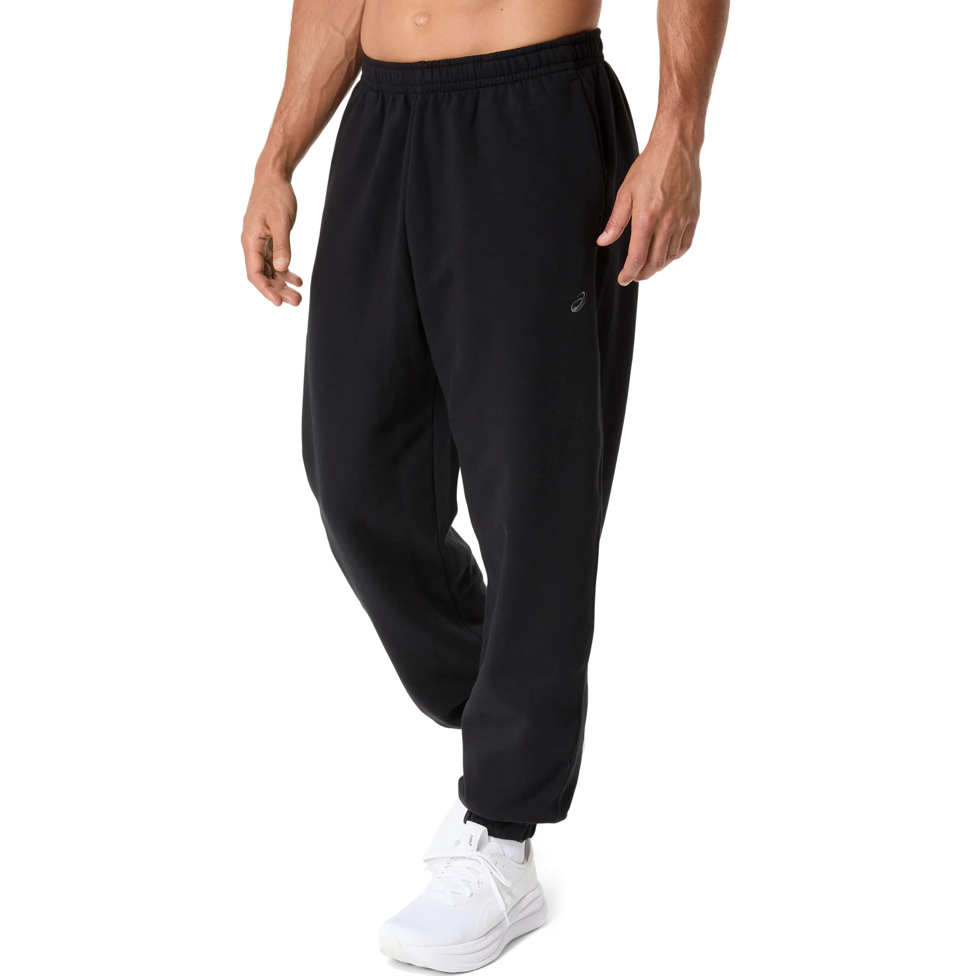 Image of Мъжки Панталон ASICS FLEECE RELAXED PANT BLACK