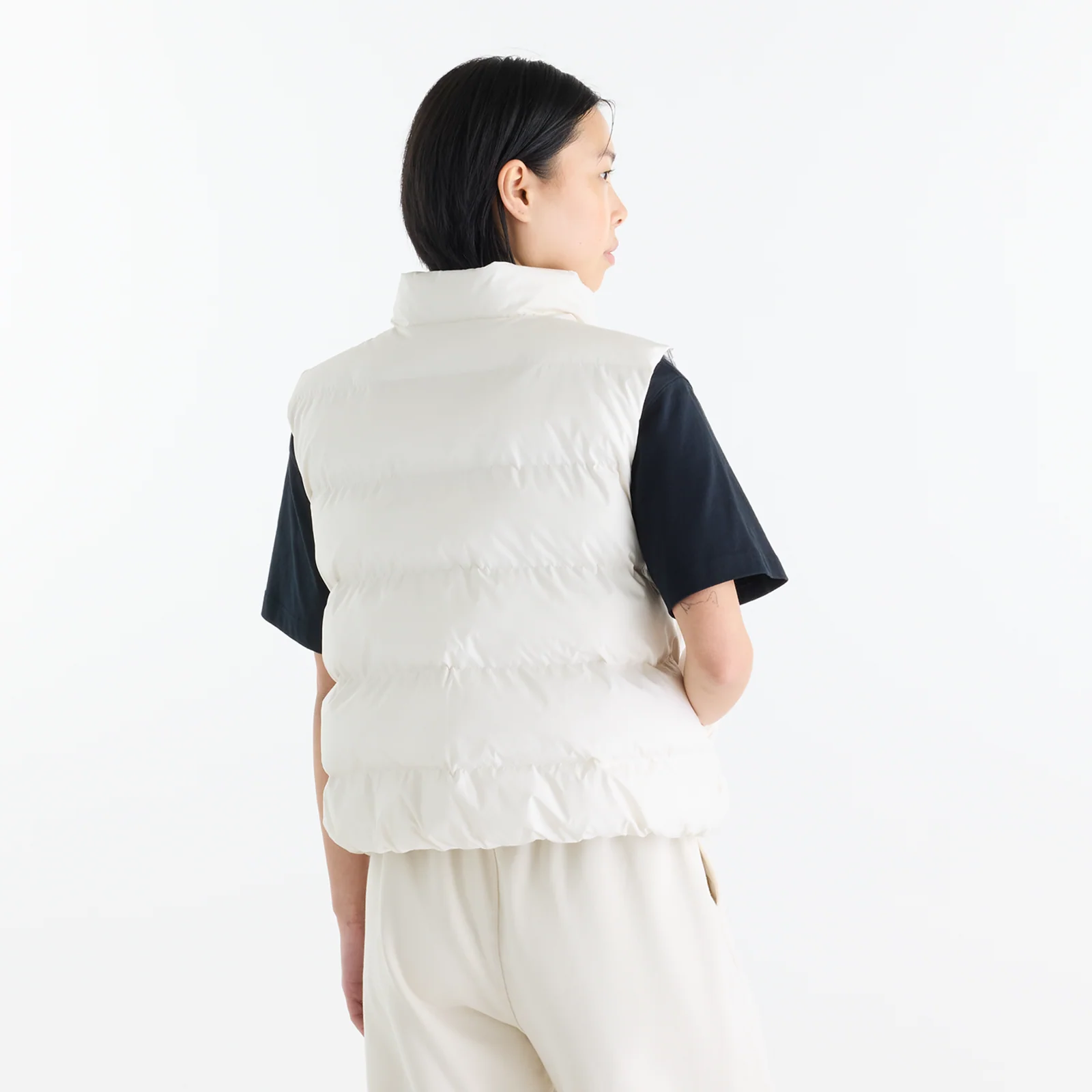 Image of Дамски Елек NEW BALANCE VEST BOSTON PUFFER VEST WJ62O4EX-LINEN- Ballistic sport, Балистик