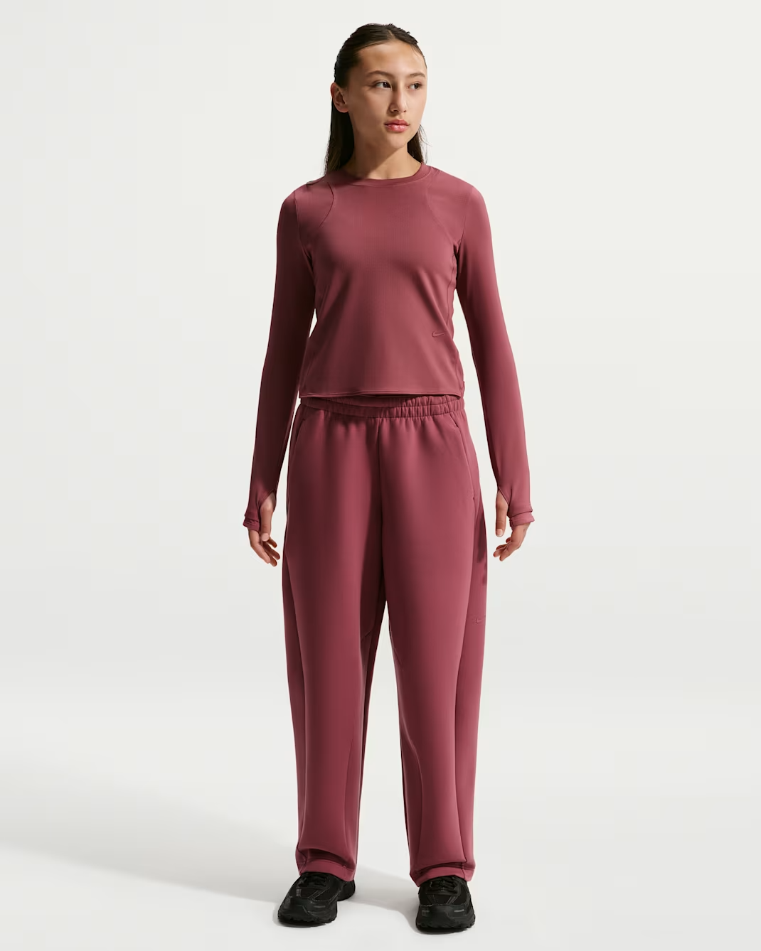 Image of Детска Блуза NIKE G NK MAVN DF RIBBED LS TOP