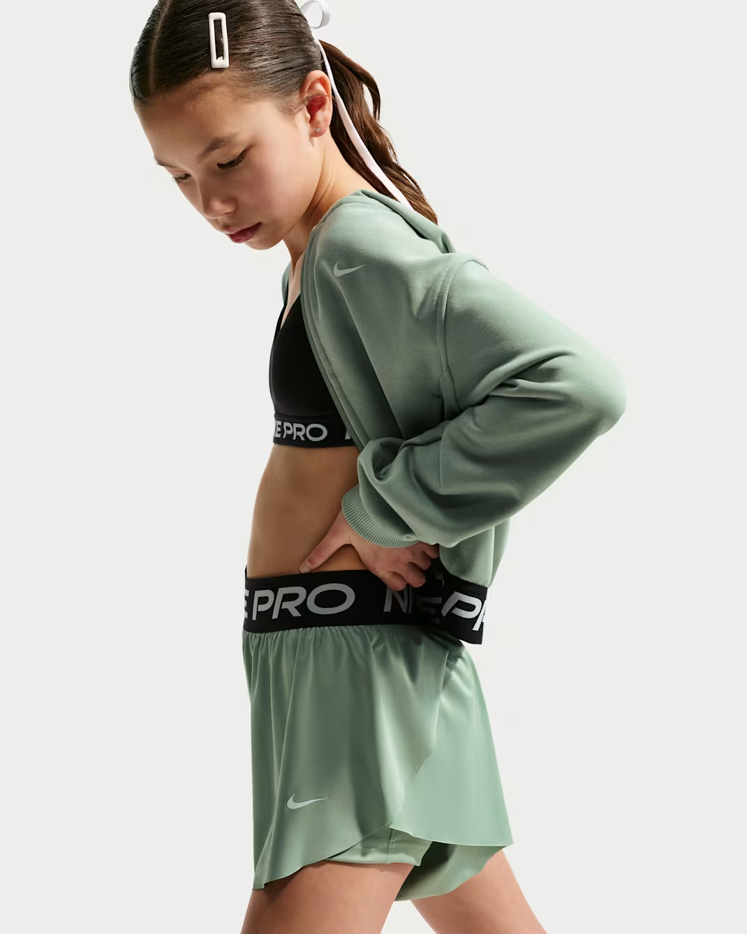 Image of Детски Къс панталон NIKE G NP DF 2IN1 KNIT SHORT