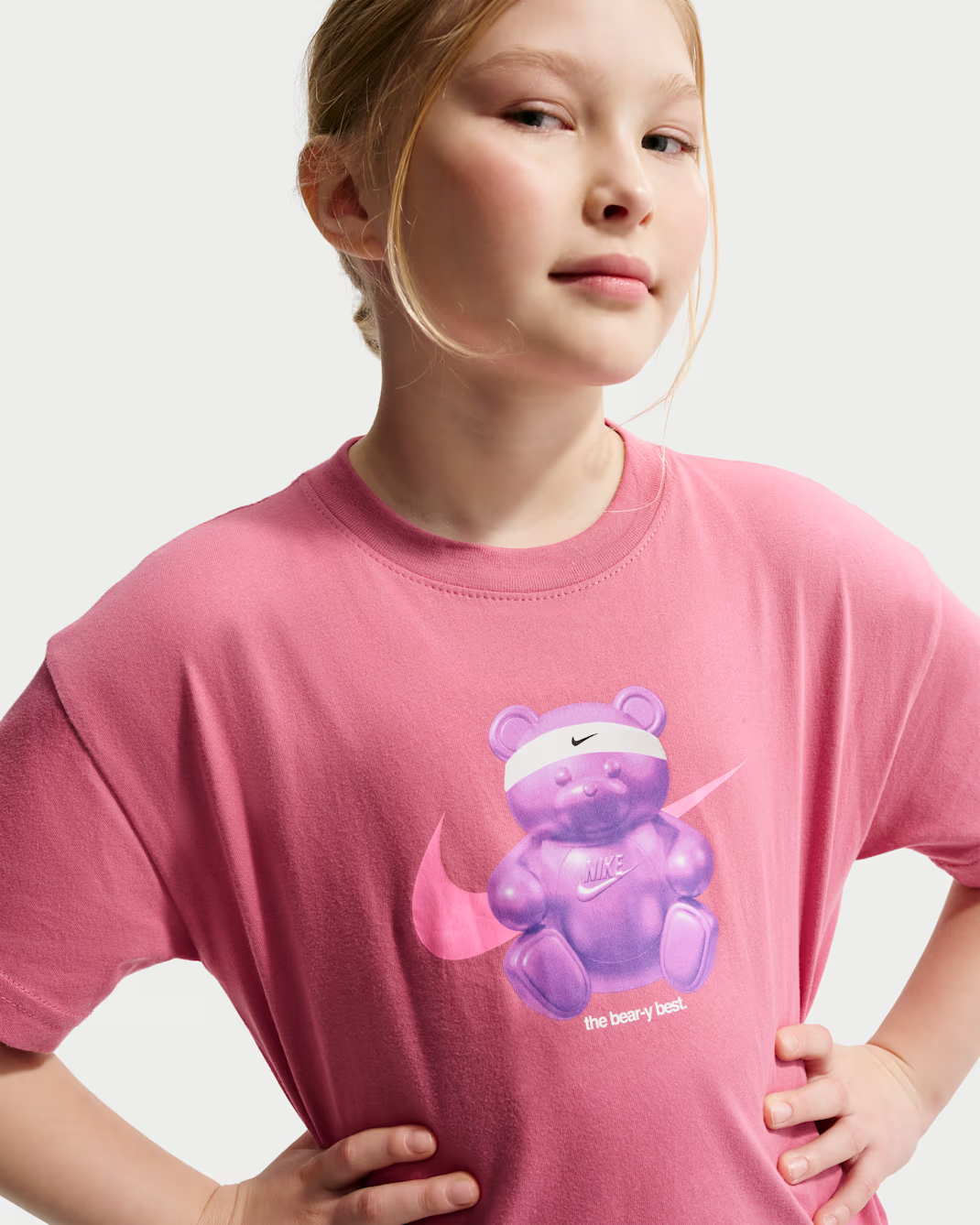 Image of Детска Тениска NIKE G NSW TEE OC BOXY BEAR IO8121-641- Ballistic sport, Балистик