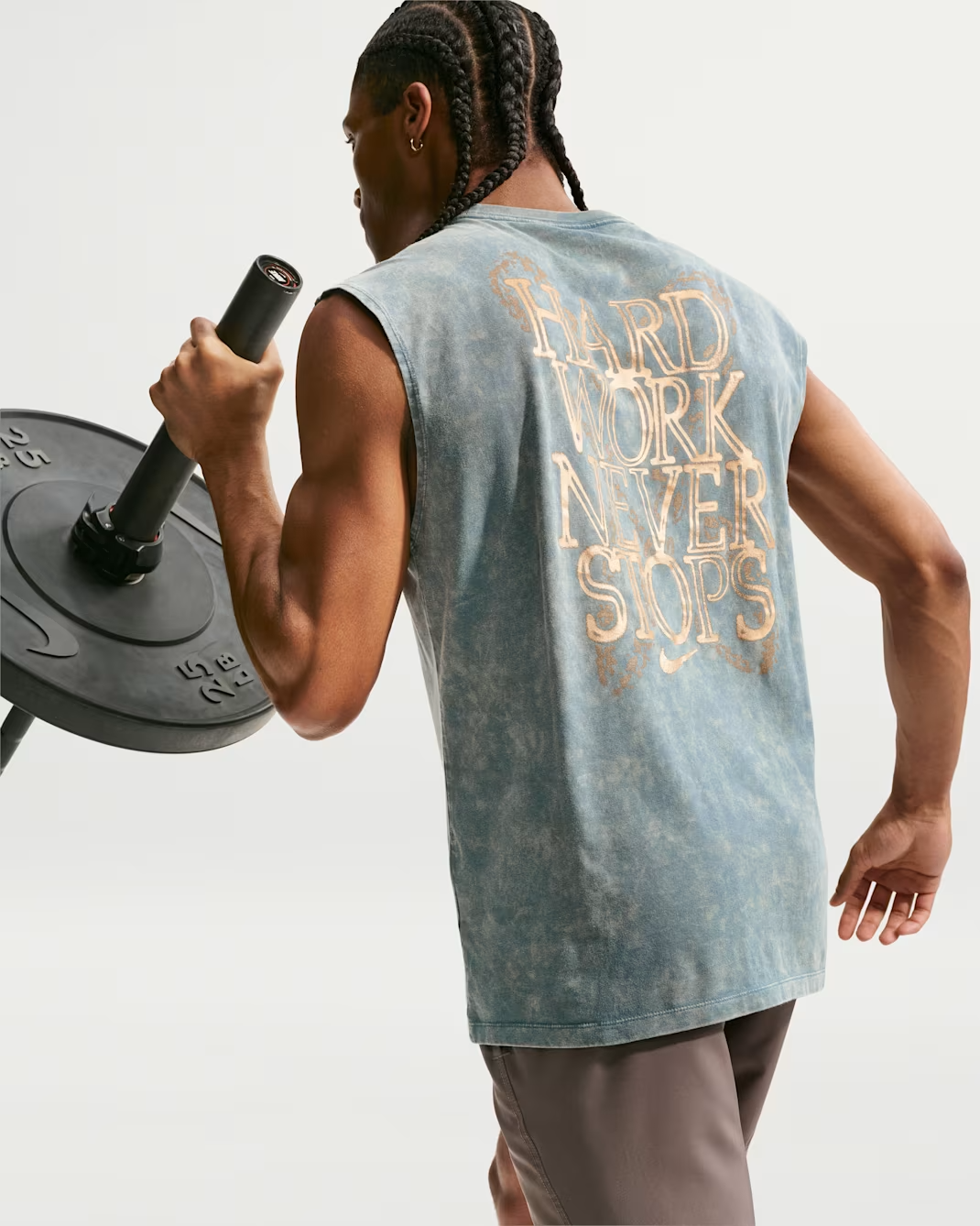 Image of Мъжка Тениска NIKE M NK TEE LSE SL TRAIN HRD WRK