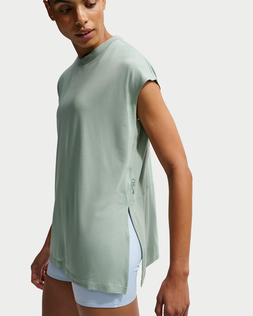 Image of Дамски потник NIKE W NK 24.7 DF MESH TANK SFT KNT IO1622-006- Ballistic sport, Балистик