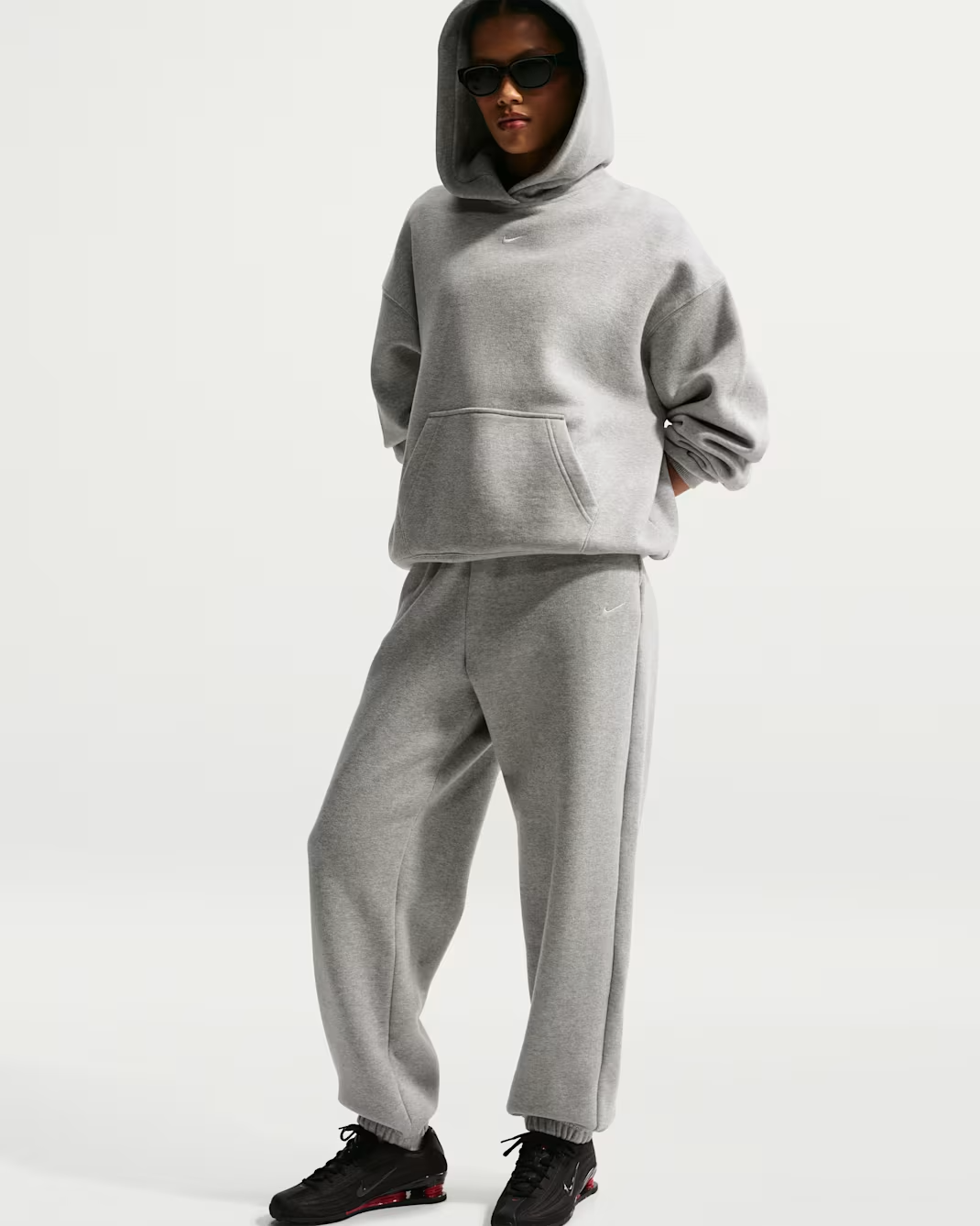 Image of Дамски Панталон NIKE W NK STDO FLC MW HR OS CFF PNT