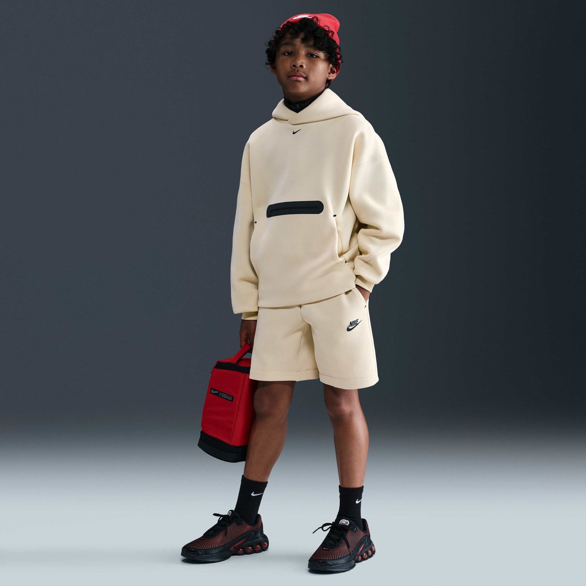 Детски Суитшърт NIKE B NSW TCH FLC OVRS PO HDY-PD