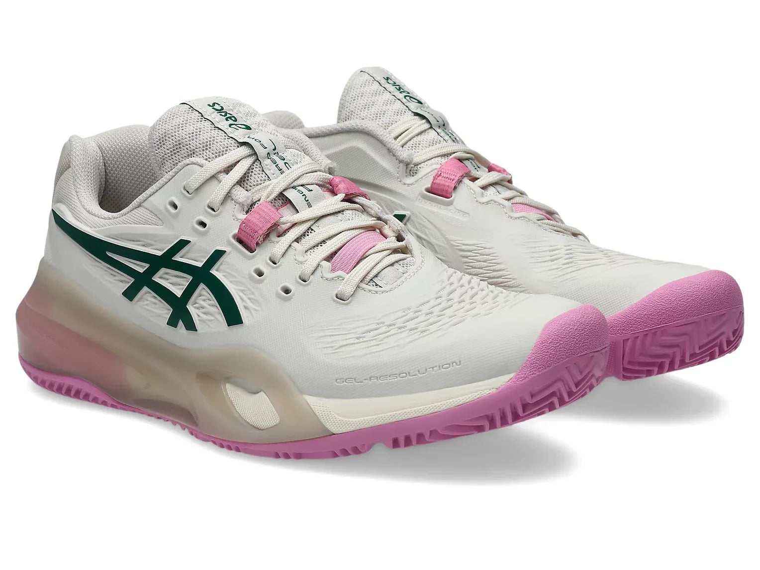 Image of Дамски Маратонки ASICS GEL-RESOLUTION X PADEL SOFT OAT/GREEN