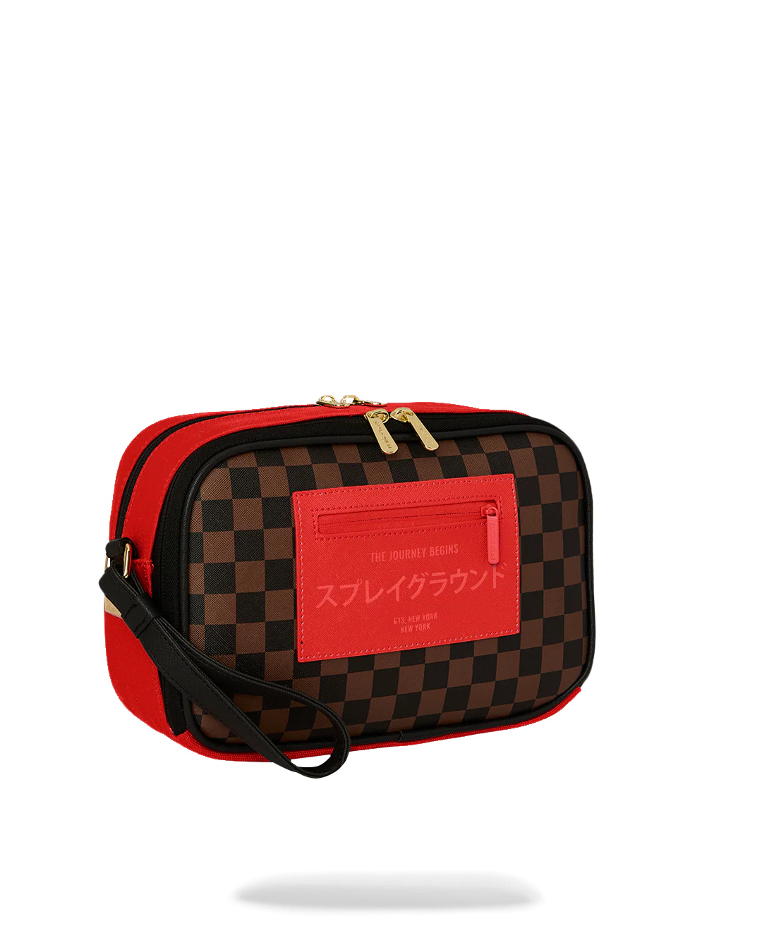 Image of Унисекс Тоалетна чанта SPRAYGROUND RED REDEMPTION MONTE TOILETRY BRICK