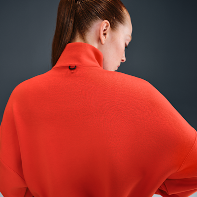 Image of Дамски Суитшърт NIKE W NK 24.7 DF HZ TOP SOFT KNIT -HQ8188-633-Ballistic-sport, Балистик