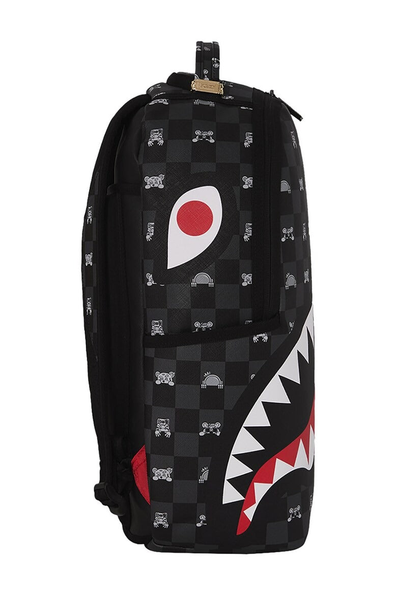 Image of Унисекс Раница SPRAYGROUND GRAY PEEKING CHARACTER CHECK DLXSV BACKPACK
