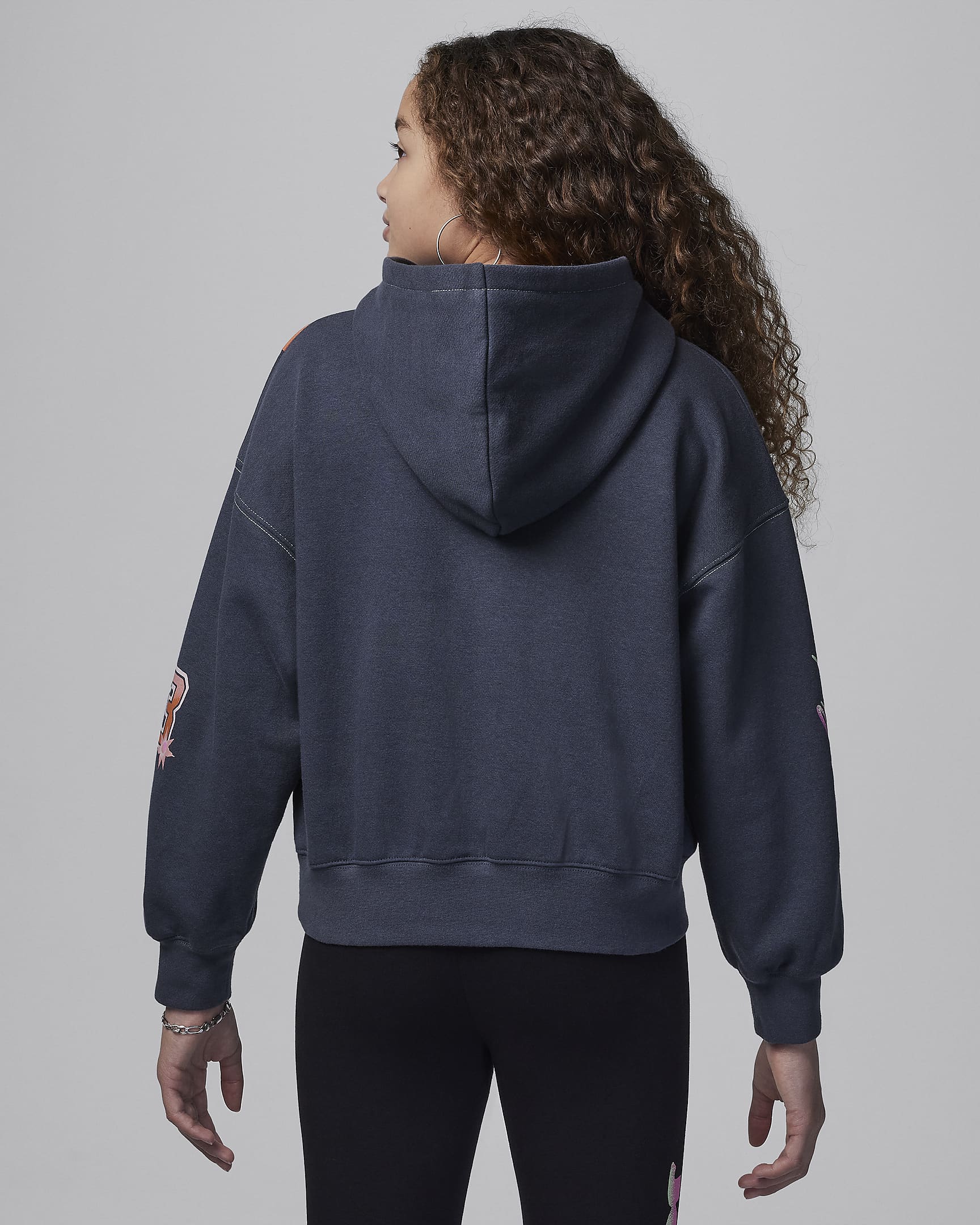 Image of Юношески Суитшърт NIKE JDG DELORIS JORDAN FLOWER PO